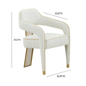 Corralis Cream Linen Dining Chair