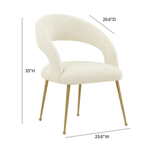 Rocco Cream Boucle Dining chair
