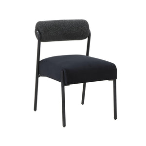 TOV Furniture Jolene Velvet Dining Chair - Set of 2 Black 20.8"W x 24.3"D x 31.5"H