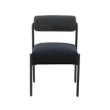 TOV Furniture Jolene Velvet Dining Chair - Set of 2 Black 20.8"W x 24.3"D x 31.5"H