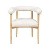 Spara Cream Boucle Dining Chair Cream TOV-D68594