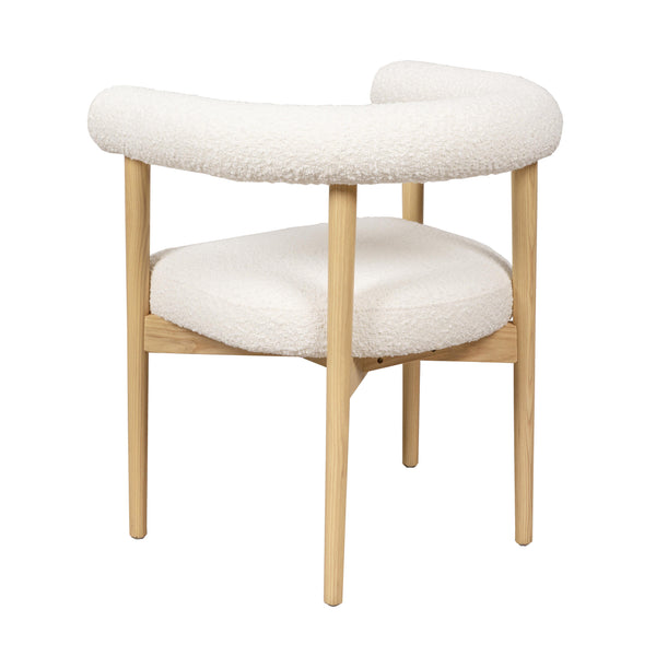 Spara Cream Boucle Dining Chair Cream TOV-D68594