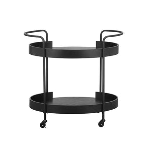 TOV Furniture Cyril Bar Cart Black 34.3"W x 17.3"D x 31.8"H