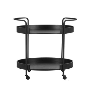 TOV Furniture Cyril Bar Cart Black 34.3"W x 17.3"D x 31.8"H