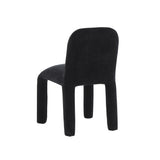 TOV Furniture Georgia Midnight Chenille Dining Chair Black 19.7"W x 21"D x 31.5"H