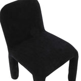 TOV Furniture Georgia Midnight Chenille Dining Chair Black 19.7"W x 21"D x 31.5"H