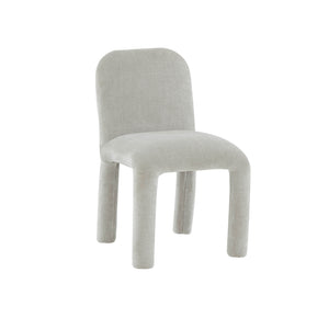 TOV Furniture Georgia Chenille Dining Chair Light Grey 19.7"W x 21"D x 31.5"H