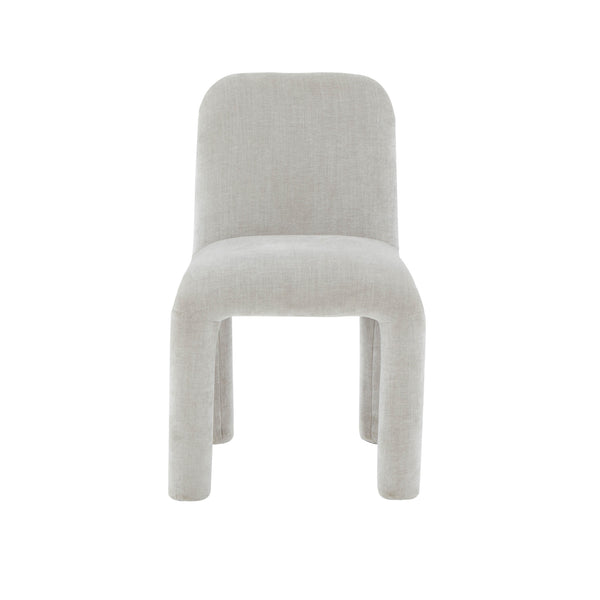 TOV Furniture Georgia Chenille Dining Chair Light Grey 19.7"W x 21"D x 31.5"H