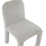 TOV Furniture Georgia Chenille Dining Chair Light Grey 19.7"W x 21"D x 31.5"H