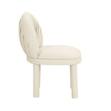 TOV Furniture Aliyah Vegan Leather Dining Chair Cream 22"W x 25.7"D x 32.2"H