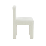 TOV Furniture Hazel Boucle Dining Chair Cream 19.7"W x 19.3"D x 31.5"H