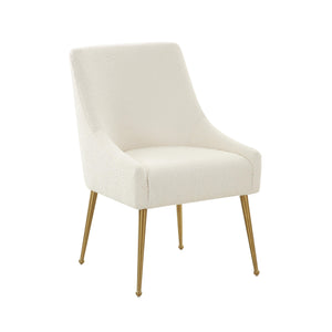 TOV Furniture Beatrix Boucle Side Chair Cream 22"W x 25.2"D x 33.7"H