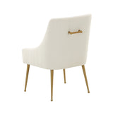 TOV Furniture Beatrix Boucle Side Chair Cream 22"W x 25.2"D x 33.7"H