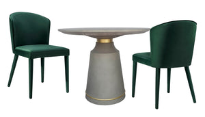 Metropolitan Forest Green Velvet Chair