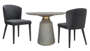 Metropolitan Grey Velvet Chair