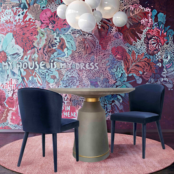 Metropolitan Navy Velvet Chair