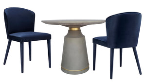 Metropolitan Navy Velvet Chair