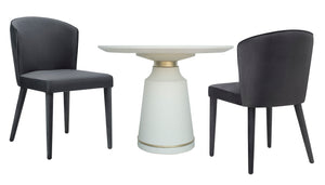 Metropolitan Grey Velvet Chair