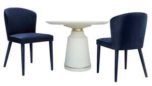 Metropolitan Navy Velvet Chair