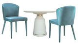 Metropolitan Sea Blue Velvet Chair