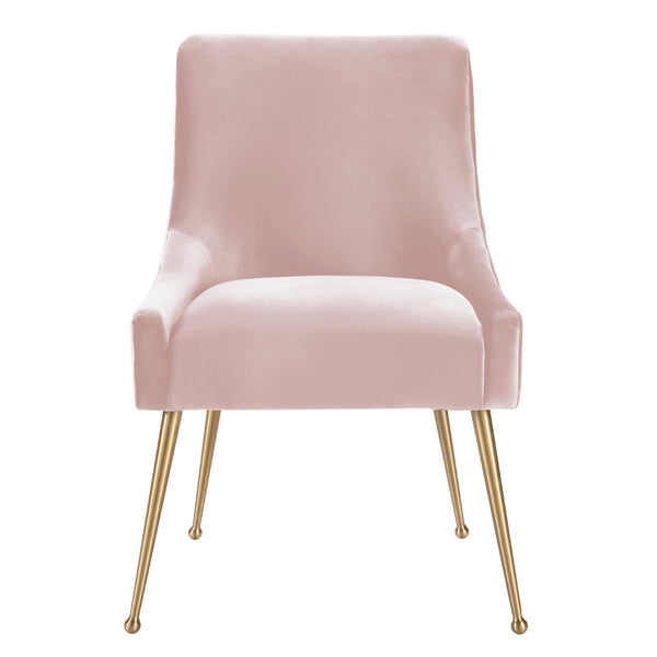 Beatrix Velvet Side Chair Blush TOV-D7222