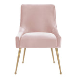 Beatrix Velvet Side Chair Blush TOV-D7222