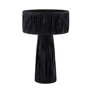 Shelby Rafia Black Table Lamp