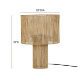 TOV Furniture Hope Large Table Lamp Natural 20"W x 20"D x 27"H