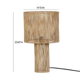 TOV Furniture Hope Table Lamp Natural 14"W x 14"D x 23.8"H