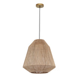 TOV Furniture Hope Pendant Lamp Natural 22.5"W x 22.5"D x 22.8"H