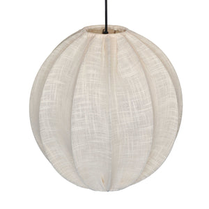 TOV Furniture Elliana White Pendant Lamp Natural 17.5"W x 17.5"D x 17.5"H