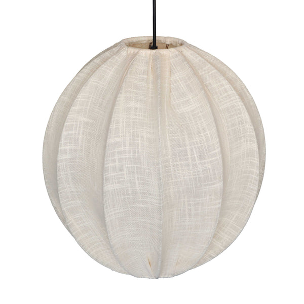 TOV Furniture Elliana White Pendant Lamp Natural 17.5"W x 17.5"D x 17.5"H