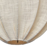 TOV Furniture Elliana White Pendant Lamp Natural 17.5"W x 17.5"D x 17.5"H