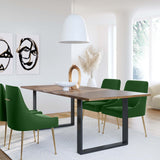 Beatrix Green Velvet Side Chair