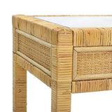 TOV Furniture Amara Rattan Desk Natural 47.2"W x 15.8"D x 31.1"H