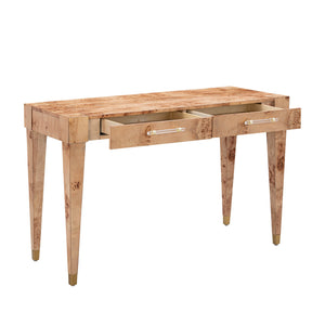 Brandyss Natural Burl Work Desk Natural TOV-H54193