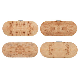 Brandyss Natural Burl Work Desk Natural TOV-H54193