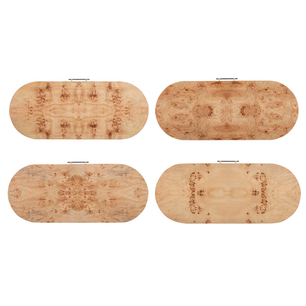 Brandyss Natural Burl Work Desk Natural TOV-H54193