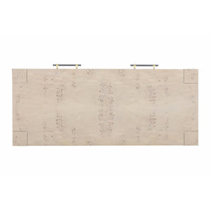 Brandyss White Burl Work Desk White TOV-H54194