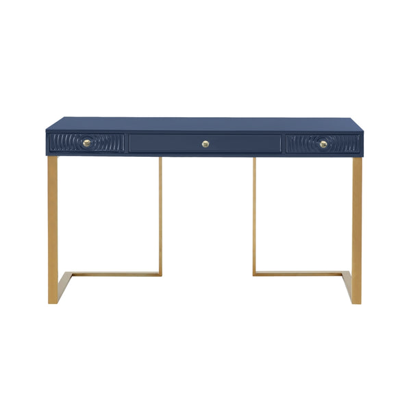 Janie Lacquer Desk Blue TOV-H5520