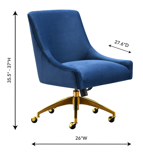 Beatrix Navy Office Swivel Chair