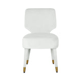Athena Light Grey Velvet Dining Chair Grey TOV-IHD68513