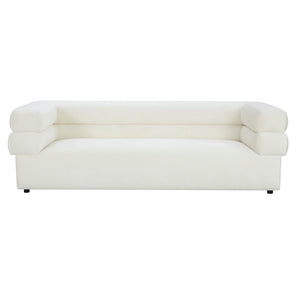 Elsa Cream Velvet Sofa Cream TOV-IHL68574