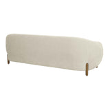 TOV Furniture Lina Chenille Textured Sofa Cream 93"W x 35"D x 30.7"H