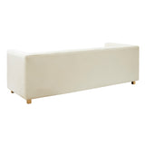 Wafa Cream Velvet Sofa