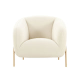 TOV Furniture Kandra Shearling Accent Chair Cream 33"W x 31.8"D x 30"H