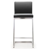 Parma Stainless Steel Counter Stool - Set of 2 Grey TOV-K3606