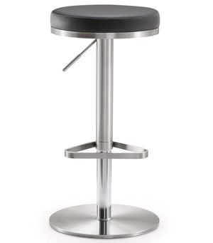 Fano Black Stainless Steel Adjustable Barstool