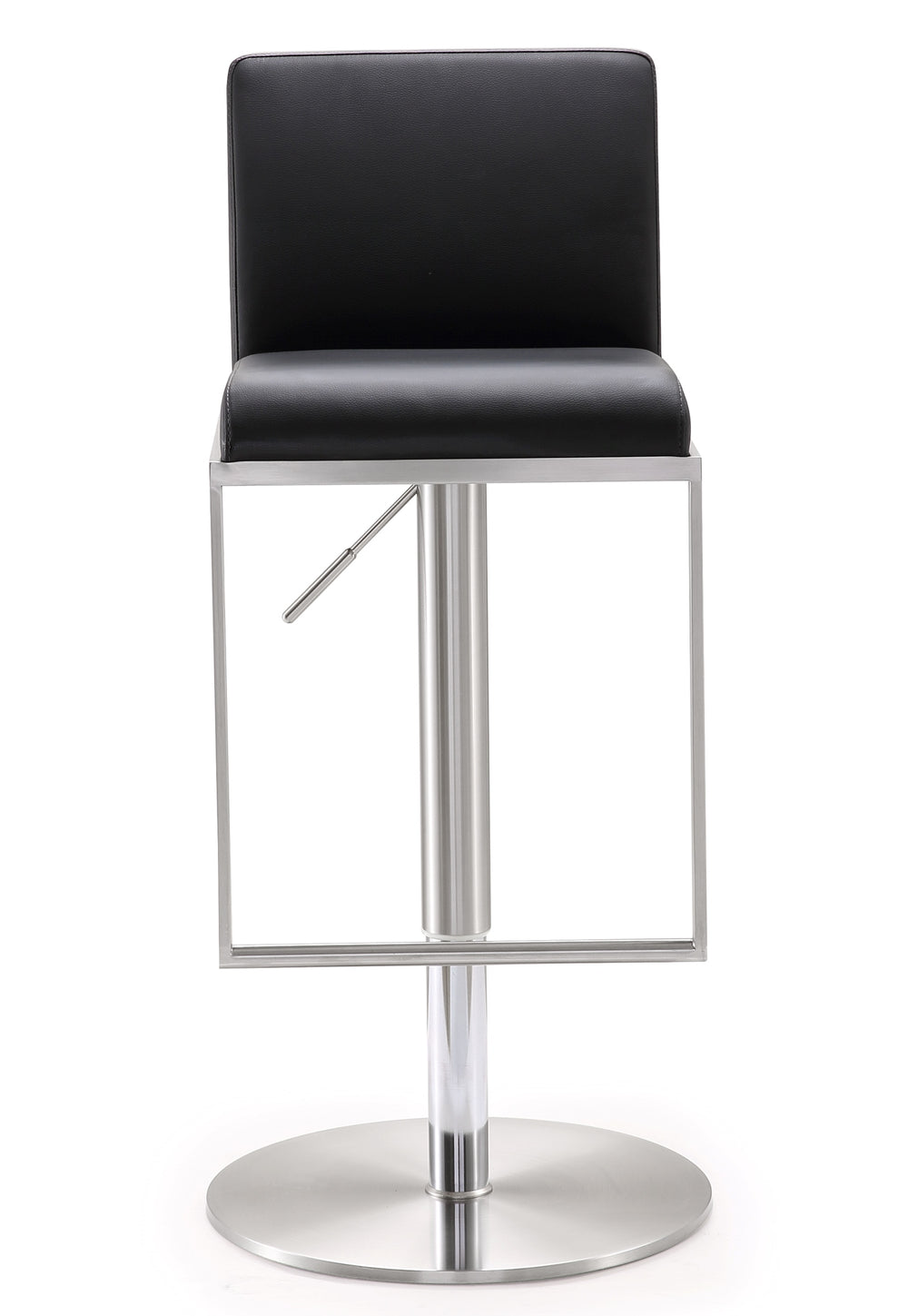 Amalfi Black Stainless Steel Adjustable Barstool