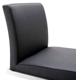 Amalfi Black Stainless Steel Adjustable Barstool